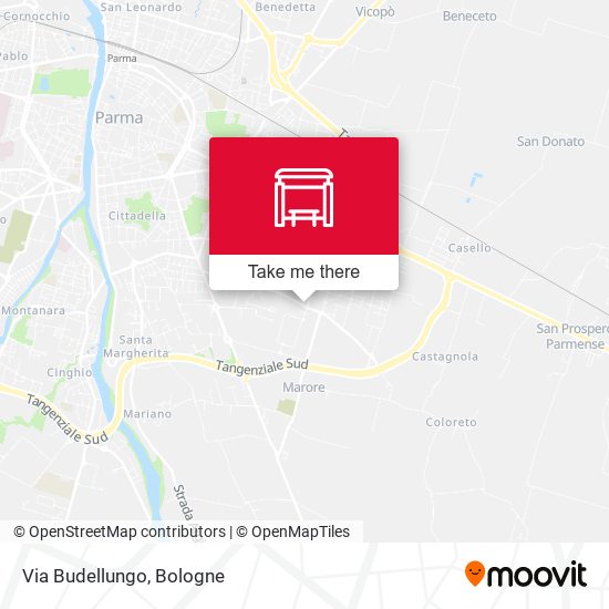 Via Budellungo map
