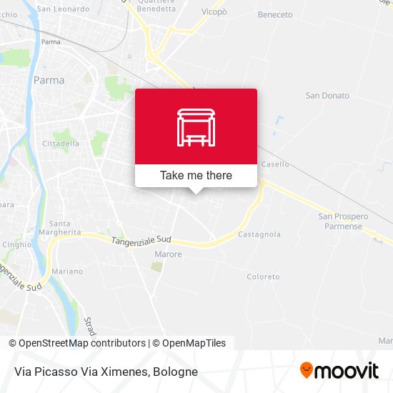 Via Picasso Via Ximenes map