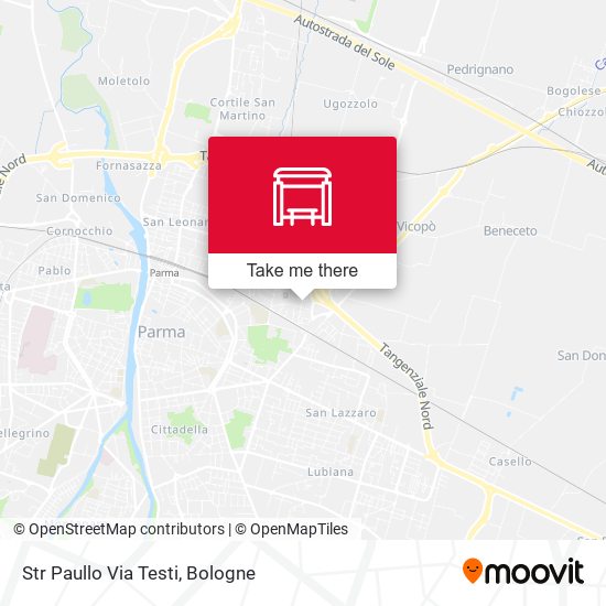 Str Paullo Via Testi map