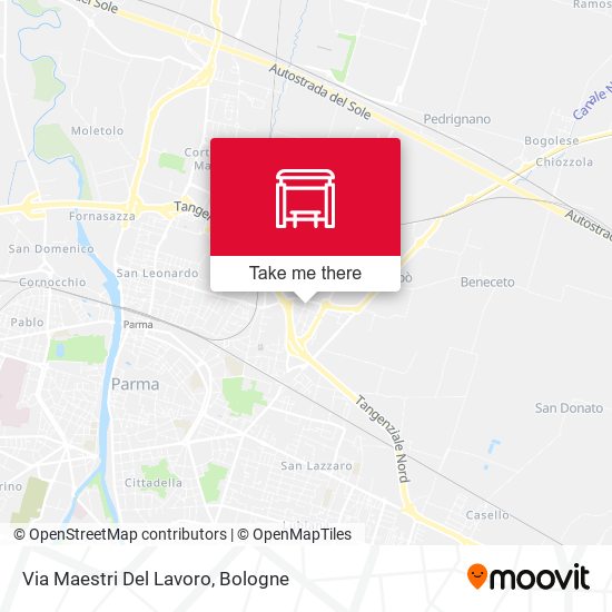Via Maestri Del Lavoro map