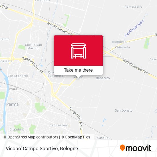 Vicopo' Campo Sportivo map