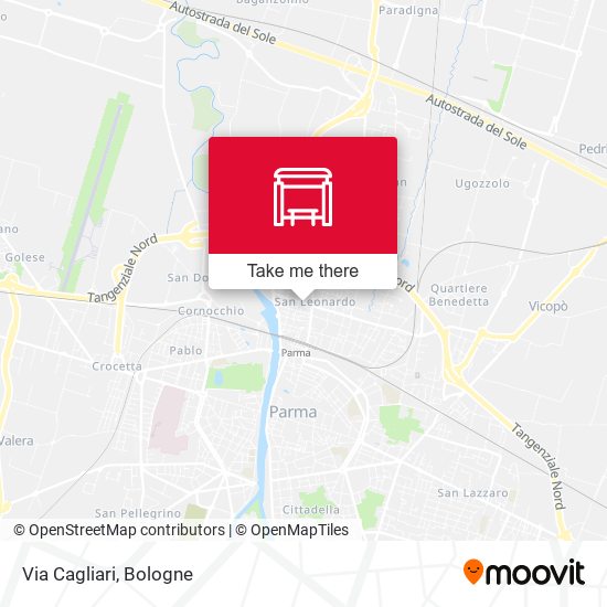 Via Cagliari map