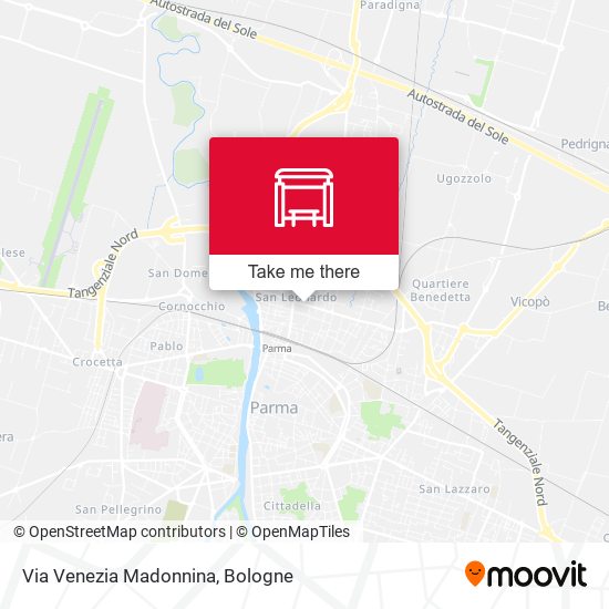 Via Venezia Madonnina map