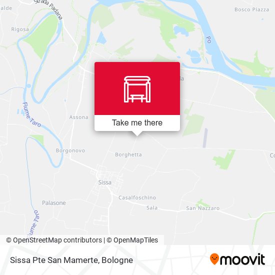 Sissa Pte San Mamerte map