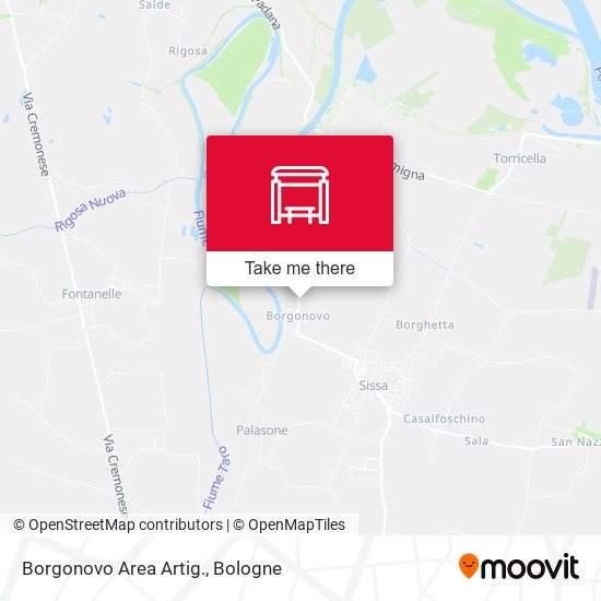 Borgonovo Area Artig. map