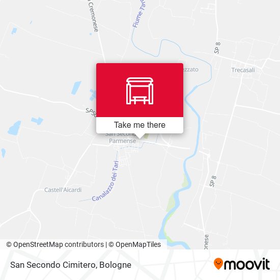 San Secondo Cimitero map