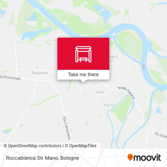 Roccabianca Street Mano map