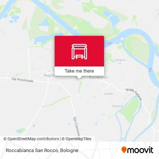 Roccabianca San Rocco map