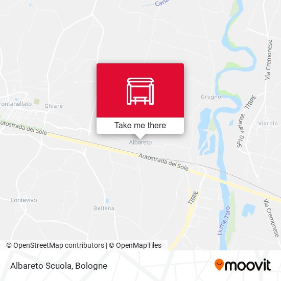 Albareto Scuola map