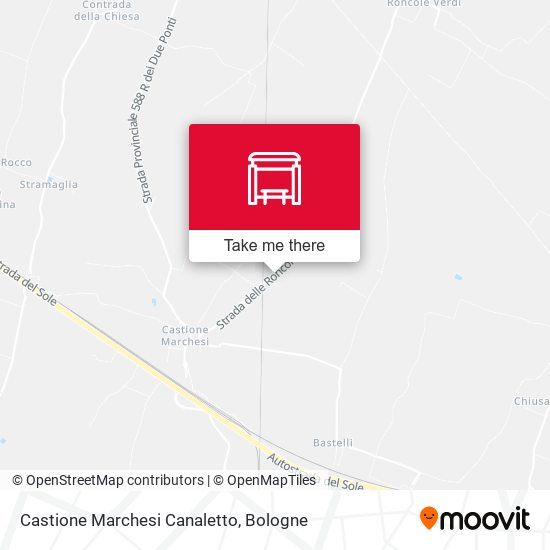 Castione Marchesi Canaletto map