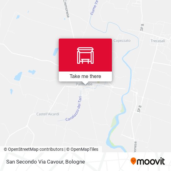 San Secondo Via Cavour map