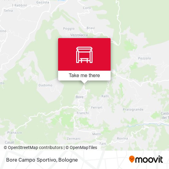 Bore Campo Sportivo map
