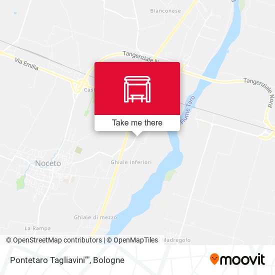 Pontetaro Tagliavini"" map