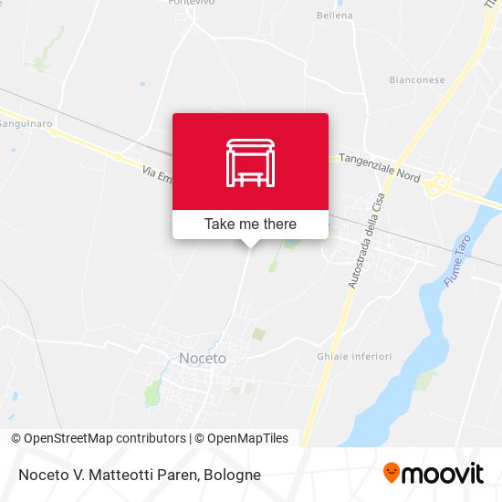 Noceto V. Matteotti Paren map