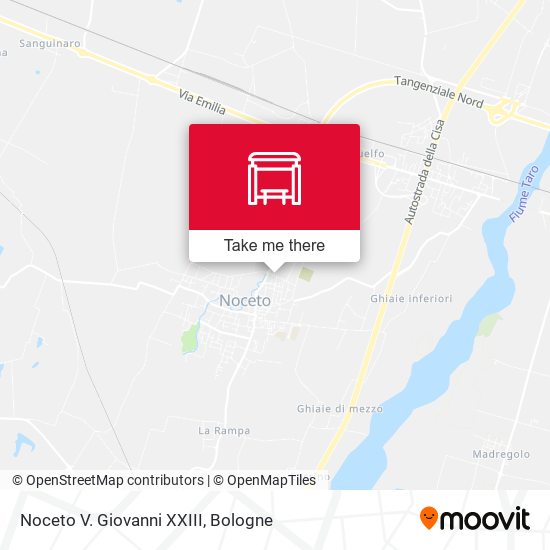 Noceto V. Giovanni XXIII map