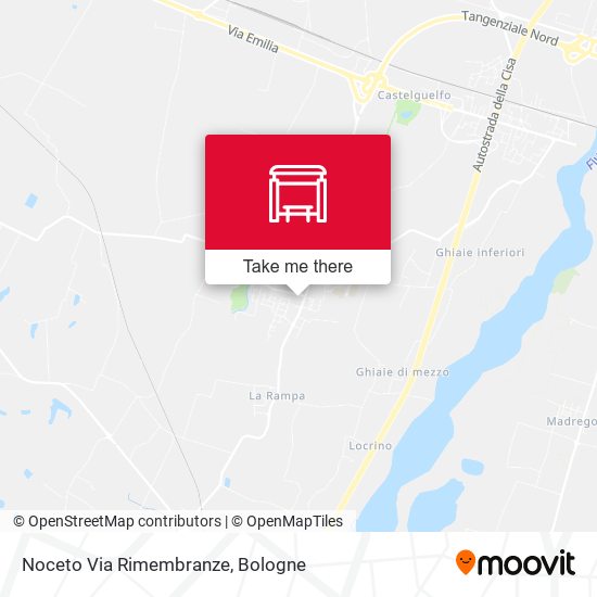 Noceto Via Rimembranze map