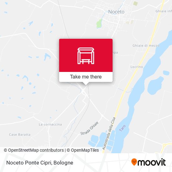 Noceto Ponte Cipri map