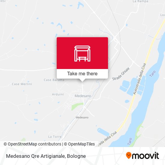 Medesano Qre Artigianale map