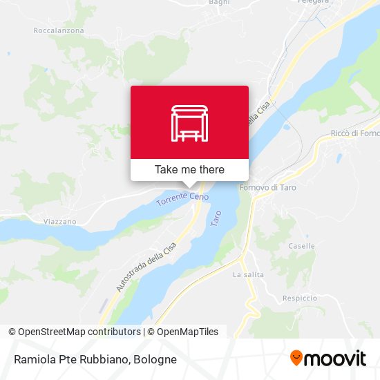 Ramiola Pte Rubbiano map