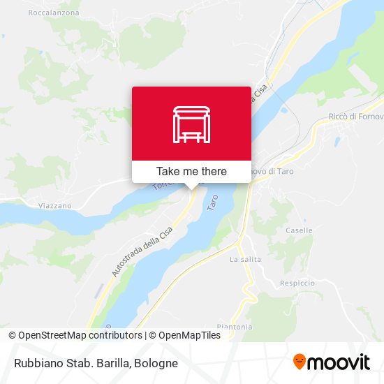 Rubbiano Stab. Barilla map