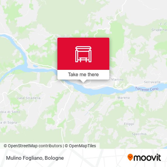 Mulino Fogliano map