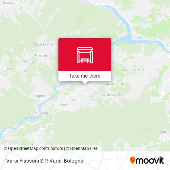 Varsi Fiassoni S.P. Varsi map