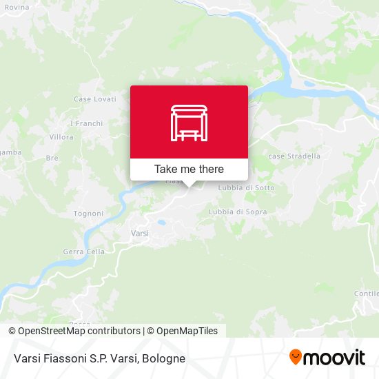 Varsi Fiassoni S.P. Varsi map