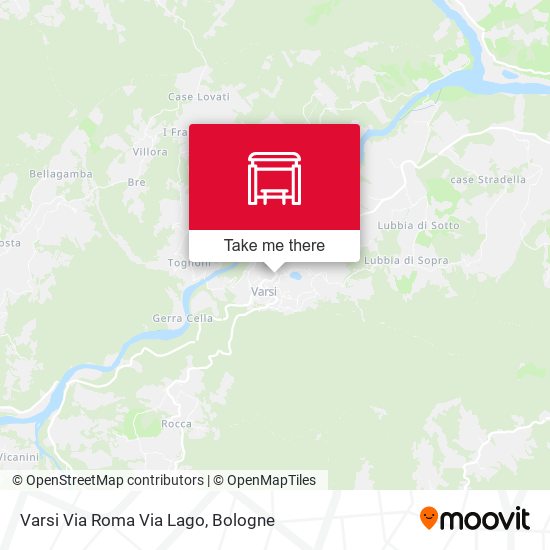 Varsi Via Roma Via Lago map