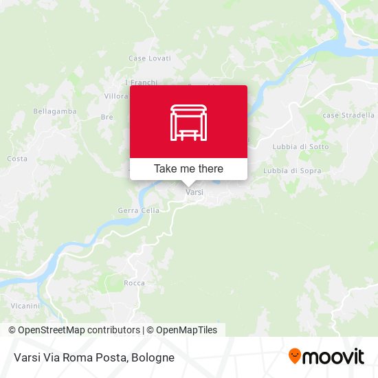 Varsi Via Roma Posta map