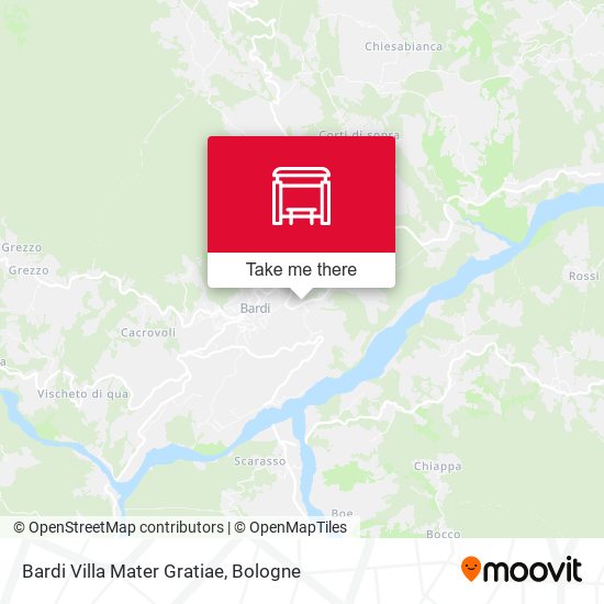 Bardi Villa Mater Gratiae map