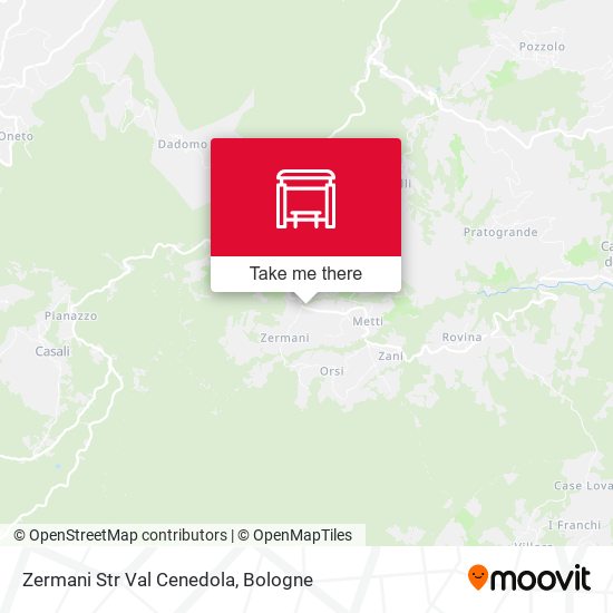 Zermani Str Val Cenedola map