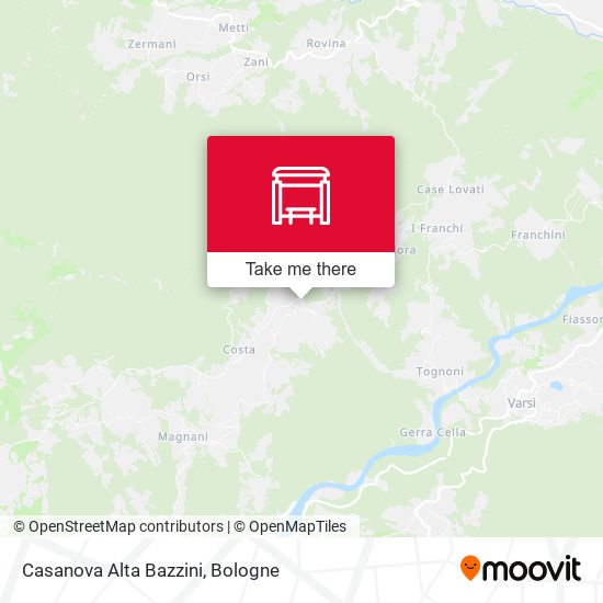 Casanova Alta Bazzini map