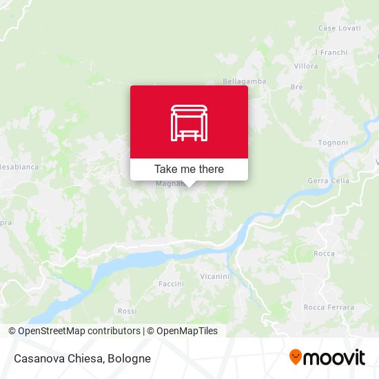 Casanova Chiesa map