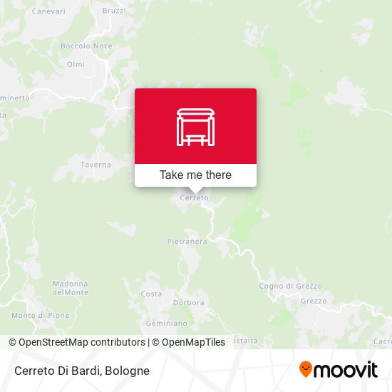 Cerreto Di Bardi map