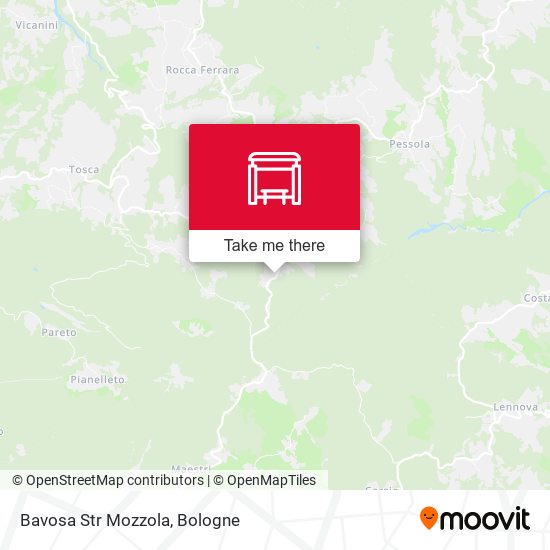 Bavosa Str Mozzola map