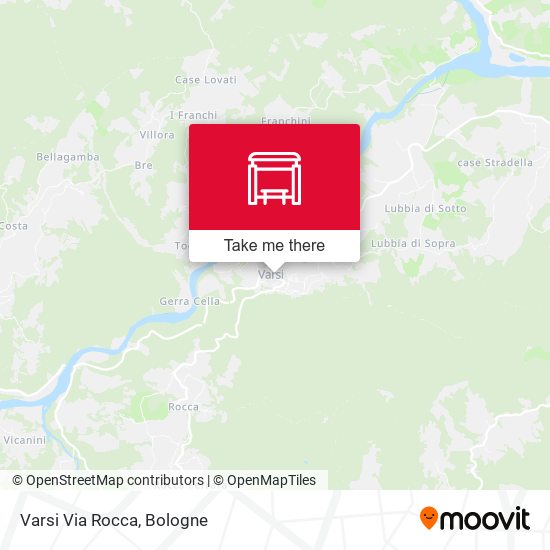 Varsi Via Rocca map