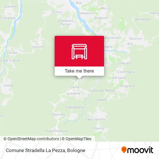 Comune Stradella La Pezza map