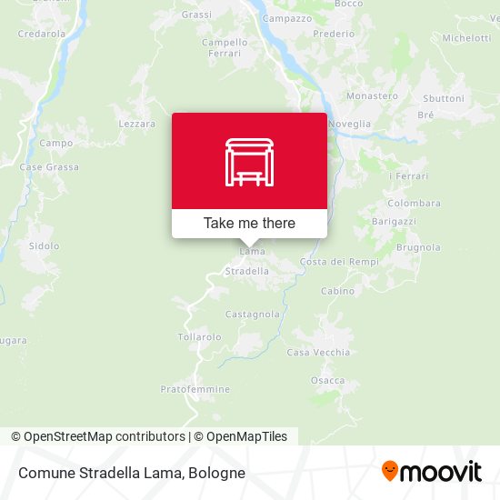 Comune Stradella Lama map