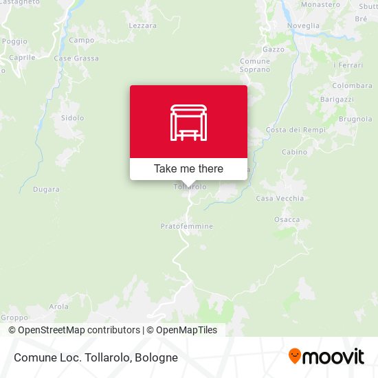Comune Loc. Tollarolo map