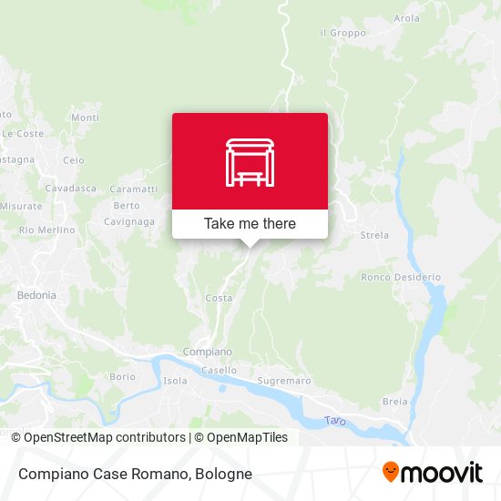 Compiano Case Romano map
