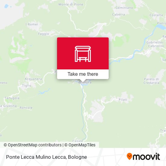 Ponte Lecca Mulino Lecca map