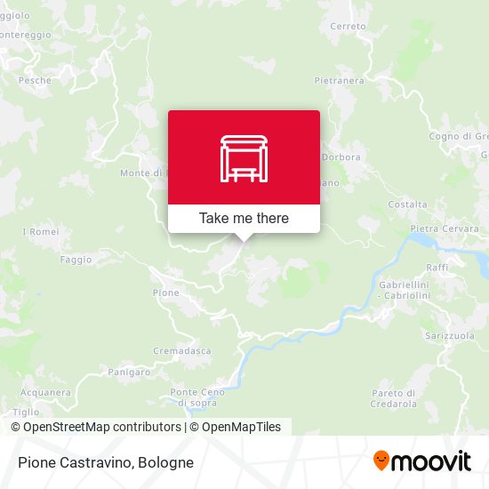 Pione Castravino map