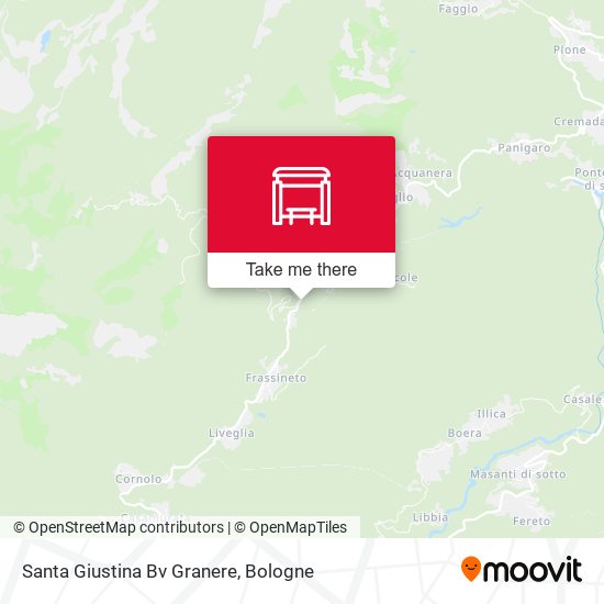 Santa Giustina Bv Granere map