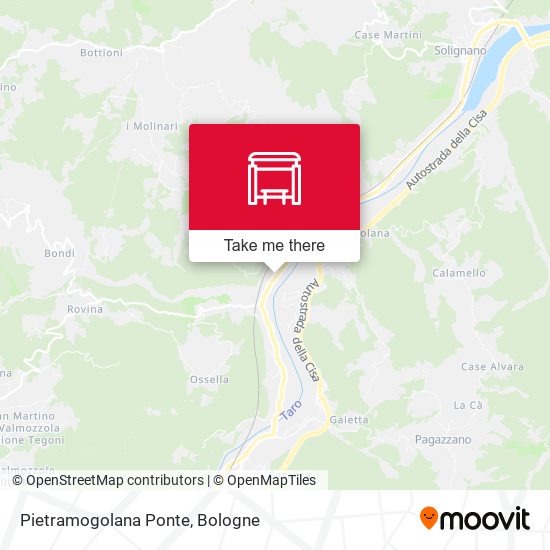 Pietramogolana Ponte map