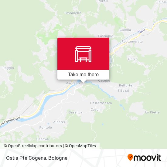 Ostia Pte Cogena map