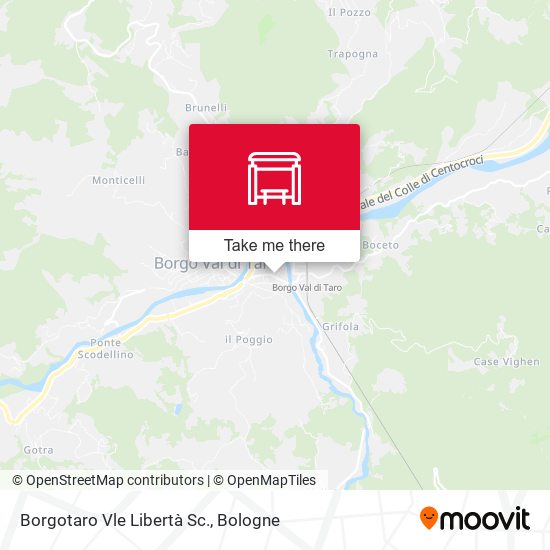 Borgotaro Vle Libertà Sc. map