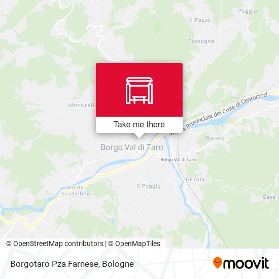 Borgotaro Pza Farnese map
