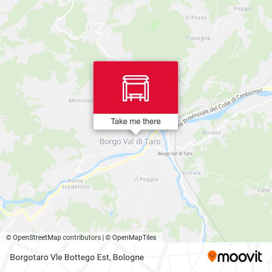 Borgotaro Vle Bottego Est map