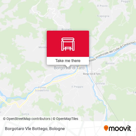 Borgotaro Vle Bottego map