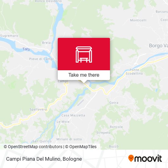 Campi Piana Del Mulino map